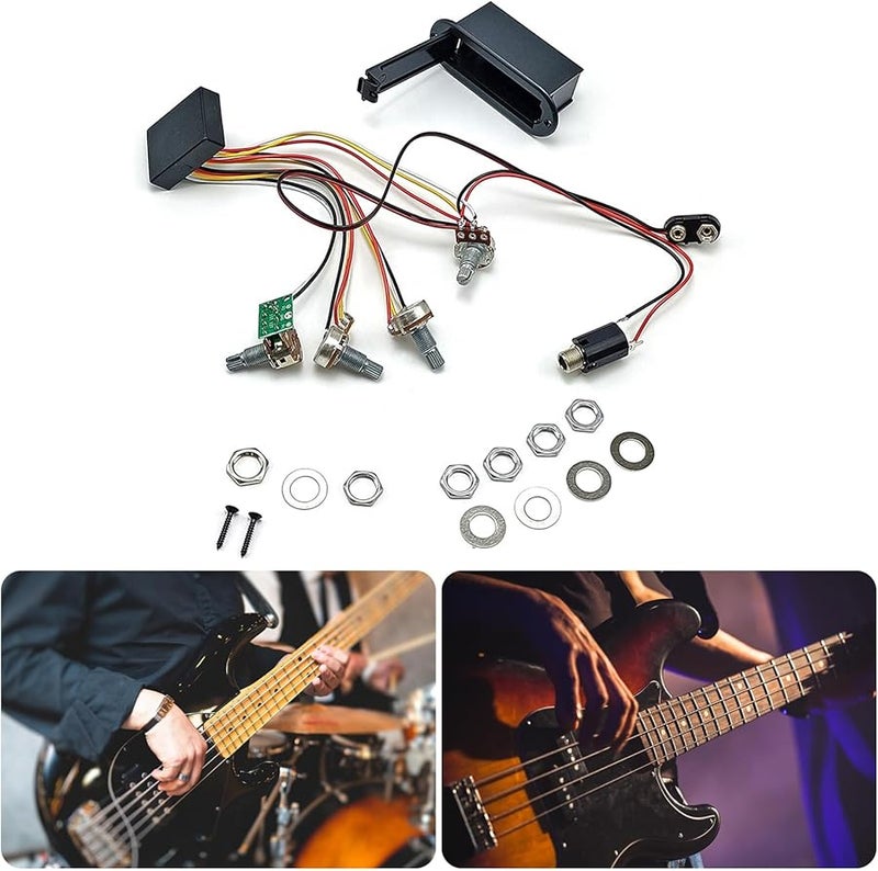 Active Bass Guitar Preamp Pickup Control System For Electric Bass Studio Equipment - Image 2